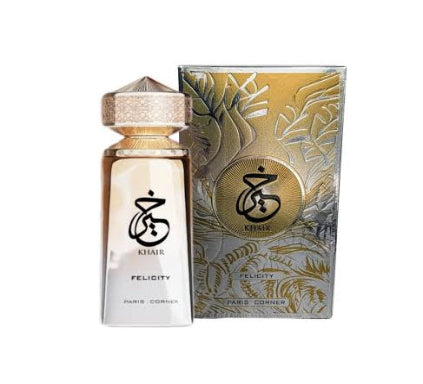 Kiehl's Felicity perfume bottle and packaging with flowers and berries on a white background