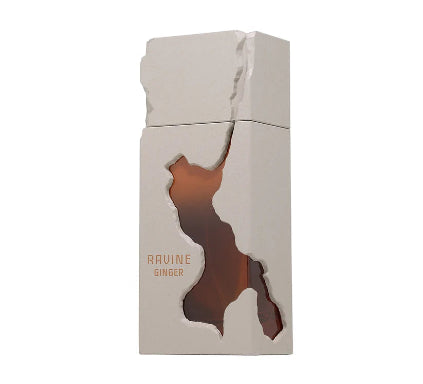 Ceramic incense holder with copper design on a white background