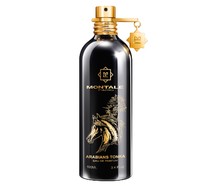 Montale Arabians Tonka perfume bottle on a light gray background