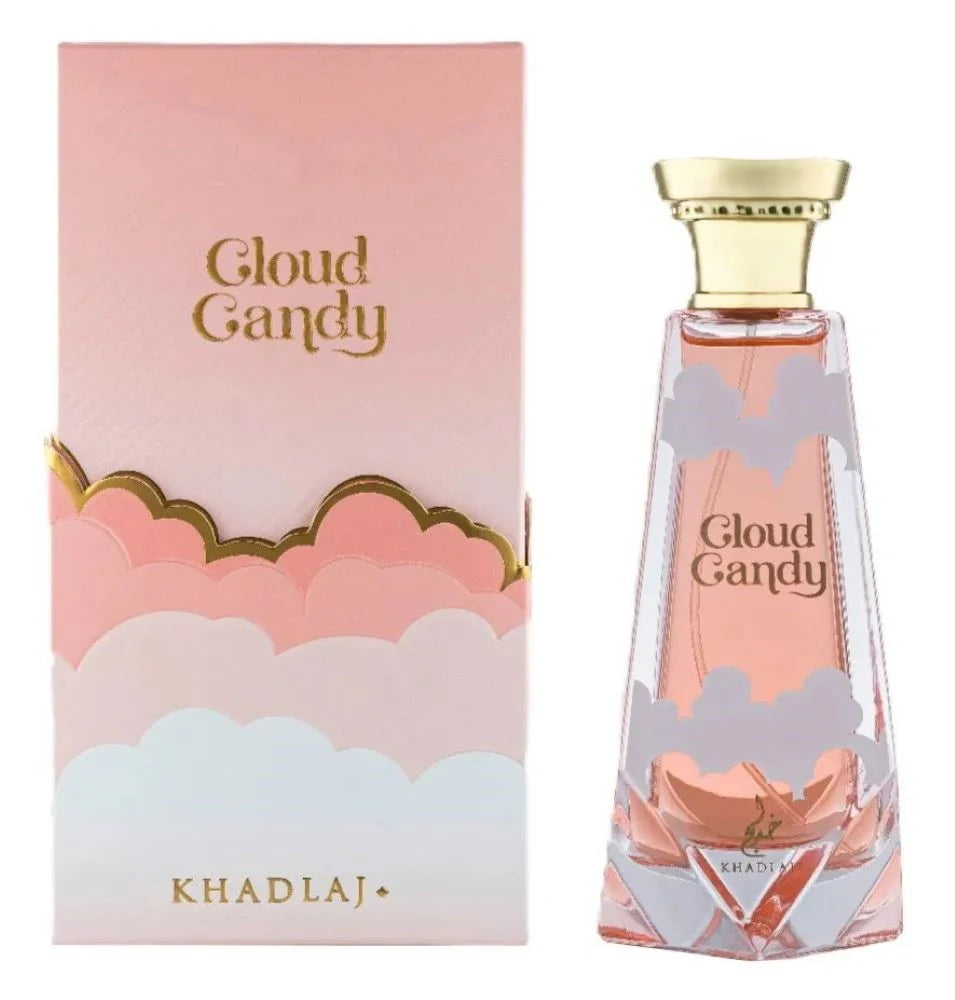 Cloud Candy perfume bottle and packaging on a white background